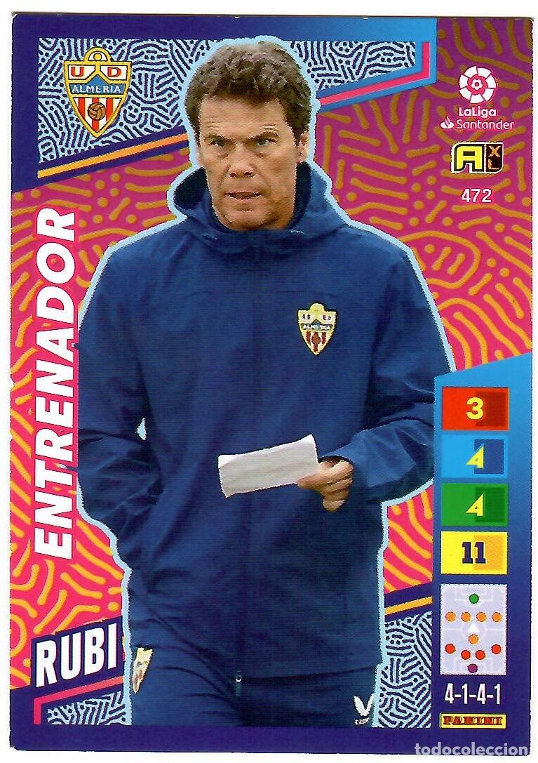 Cromos de f&uacute;tbol: Rubi (Entrenador), n&ordm; 472: Cromo del album de futbol Adrenalyn 2022-23