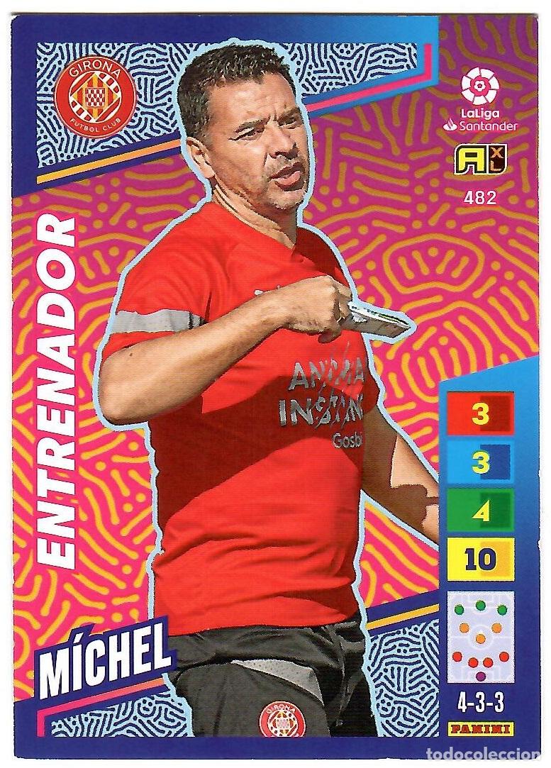 Cromos de f&uacute;tbol: Michel (Entrenador), n&ordm; 482: Cromo del album de futbol Adrenalyn 2022-23