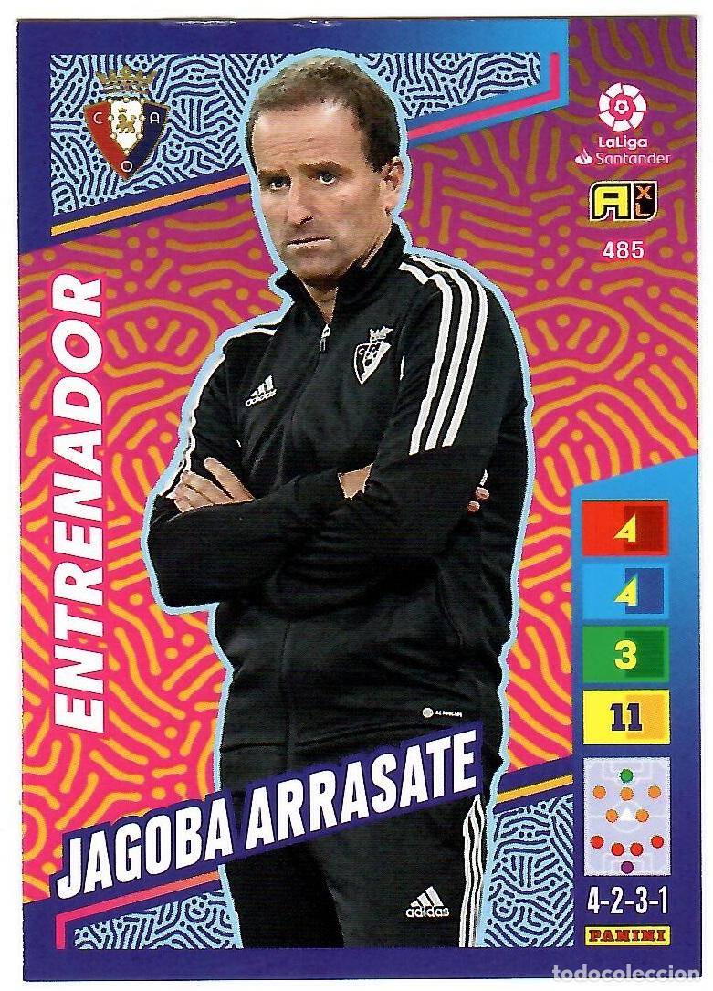 Cromos de f&uacute;tbol: Jagoba Arrasate (Entrenador), n&ordm; 485: Cromo del album de futbol Adrenalyn 2022-23