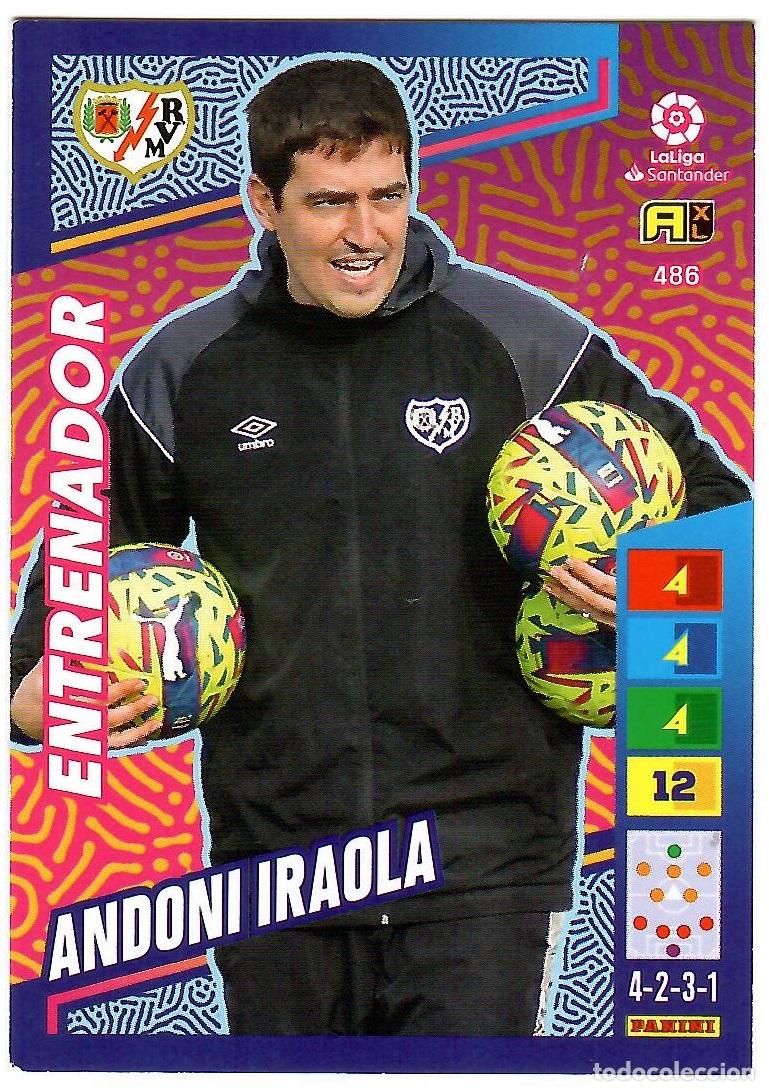 Cromos de f&uacute;tbol: Andoni Iraola (Entrenador), n&ordm; 486: Cromo del album de futbol Adrenalyn 2022-23