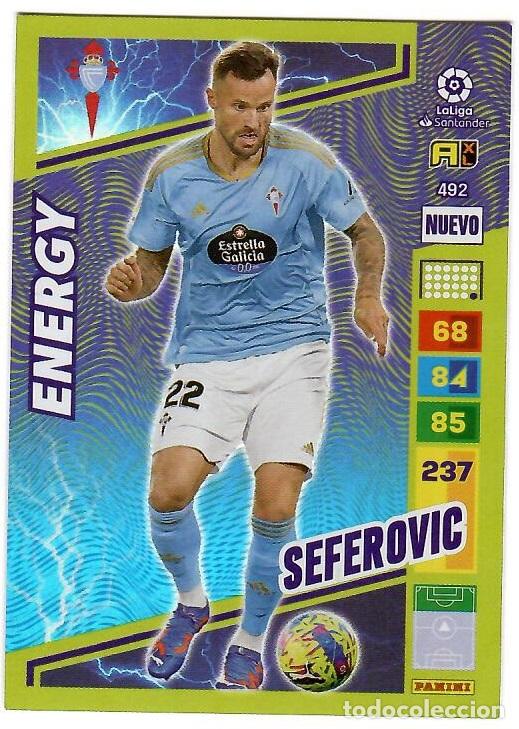 Cromos de f&uacute;tbol: Seferovic (Nuevo Energy), n&ordm; 492: Cromo del album de futbol Adrenalyn 2022-23