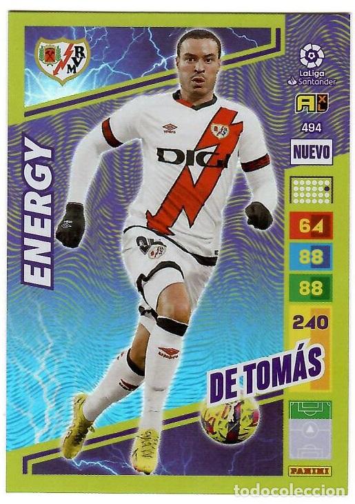 Cromos de f&uacute;tbol: De Tomas (Nuevo Energy), n&ordm; 494: Cromo del album de futbol Adrenalyn 2022-23