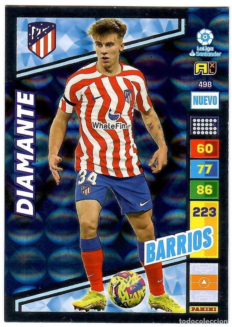 Cromos de f&uacute;tbol: Barrios (Nuevo Diamante), n&ordm; 498: Cromo del album de futbol Adrenalyn 2022-23