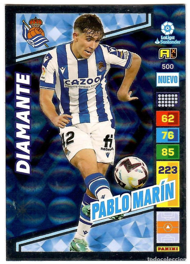 Cromos de f&uacute;tbol: Pablo Marin (Nuevo Diamante), n&ordm; 500: Cromo del album de futbol Adrenalyn 2022-23