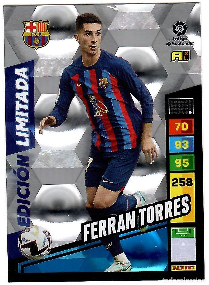 Cromos de f&uacute;tbol: Ferran Torres (Edicion Limitada): Cromo del album de futbol Adrenalyn 2022-23