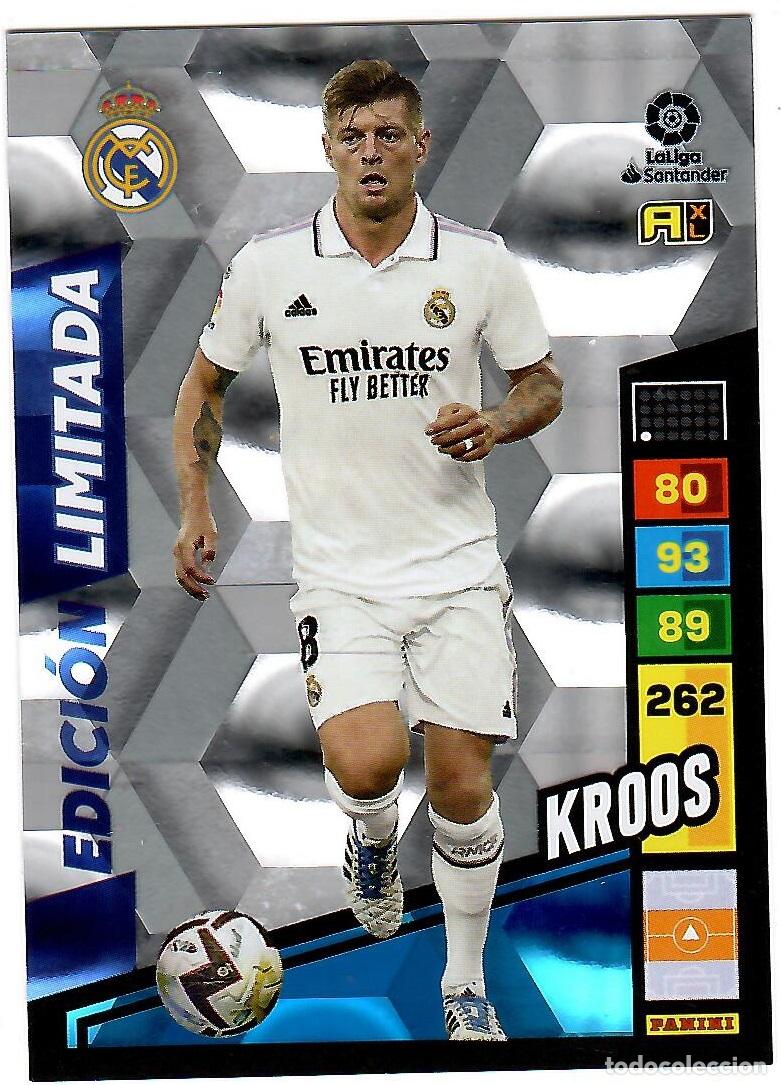 Cromos de f&uacute;tbol: Kroos (Edicion Limitada): Cromo del album de futbol Adrenalyn 2022-23