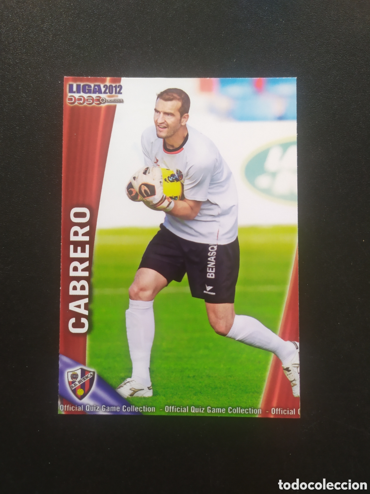 Cromos de f&uacute;tbol: Mundicromo fichas Liga 2011 2012 11 12 Cabrera n &deg; 989 Huesca