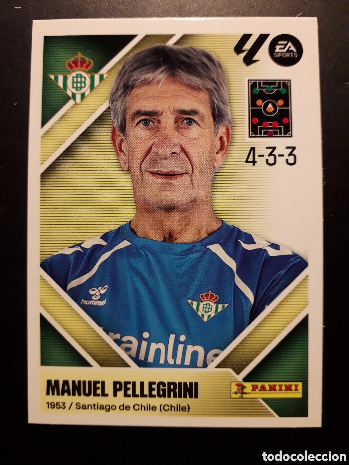 Cromos de f&uacute;tbol: MANUEL PELLEGRINI, BETIS N&deg; 2 ED ESTE 2026 2027 26 27 SIN PEGAR PEDIDO M&Iacute;NIMO 3&euro;