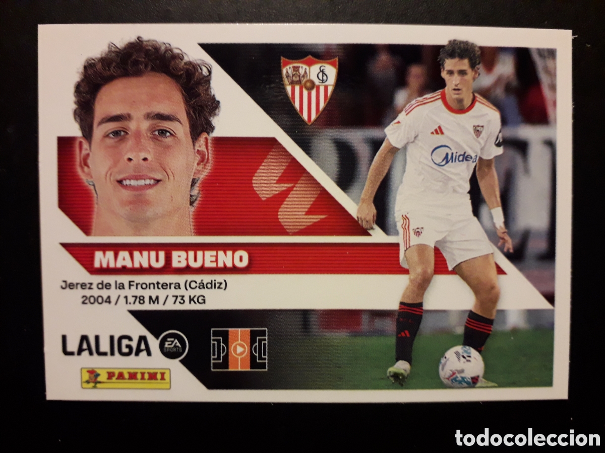 Cromos de f&uacute;tbol: MANU BUENO SEVILLA N&deg; 16 ED ESTE 2026 2027 26 27 SIN PEGAR PEDIDO M&Iacute;NIMO 3&euro;.