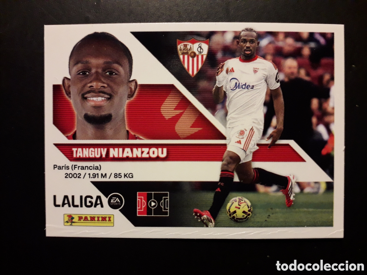 Cromos de f&uacute;tbol: NIANZOU SEVILLA N&deg; 8 ED ESTE 2026 2027 26 27 SIN PEGAR PEDIDO M&Iacute;NIMO 3&euro;.