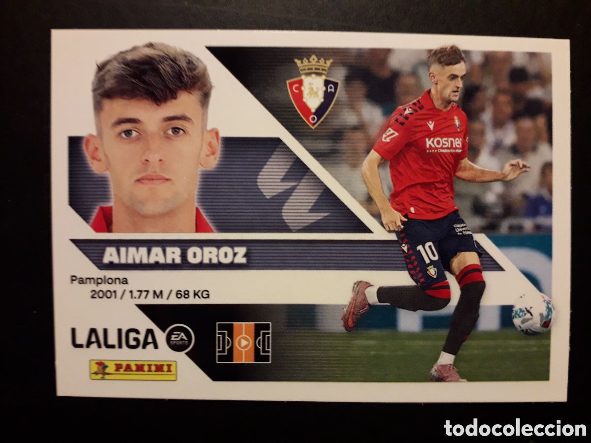 Cromos de f&uacute;tbol: AIMAR OROZ OSASUNA N&deg; 15 ED ESTE 2026 2027 26 27 SIN PEGAR PEDIDO M&Iacute;NIMO 3&euro;.