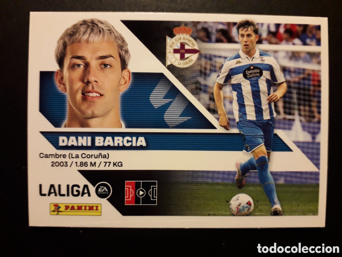 Cromos de f&uacute;tbol: DANI BARCIA DEPORTIVO DE LA CORU&Ntilde;A N&deg; 8 ED ESTE 2026 2027 26 27 SIN PEGAR PEDIDO M&Iacute;NIMO 3&euro;