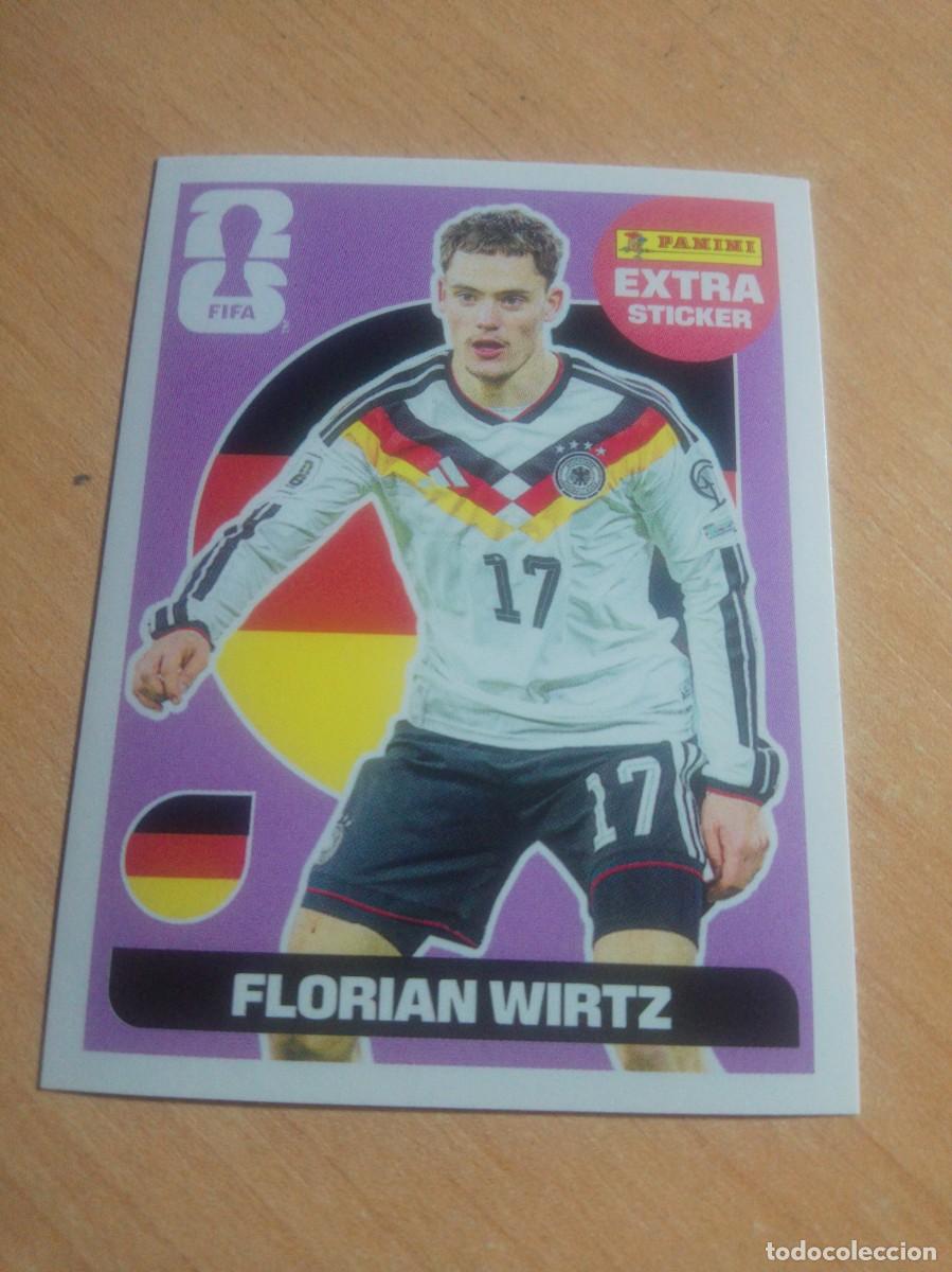 Cromos de f&uacute;tbol: WRITZ EXTRA STICKER MORADO ALEMANIA MUNDIAL FIFA WORLD CUP 2026 26 PANINI STICKERS NUEVO
