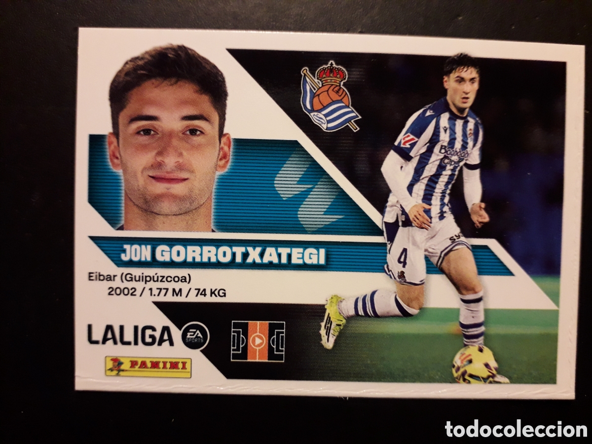 Cromos de f&uacute;tbol: GORROTXATEGI REAL SOCIEDAD N&deg; 10 ED ESTE 2026 2027 26 27 SIN PEGAR PEDIDO M&Iacute;NIMO 3&euro;