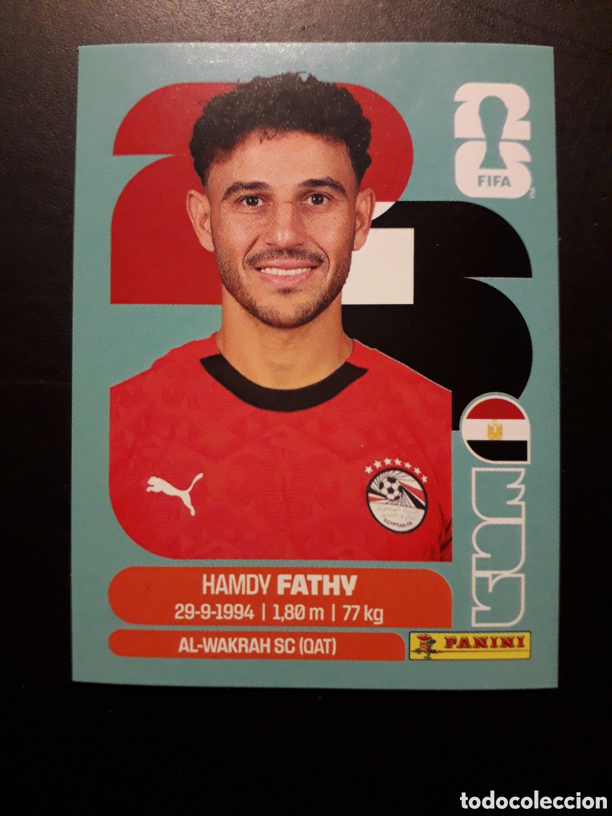 Cromos de f&uacute;tbol: FATHY EGIPTO EGY 12 MUNDIAL F&Uacute;TBOL 2026 FIFA WORLD CUP PANINI SIN PEGAR PEDIDO M&Iacute;NIMO 3&euro;