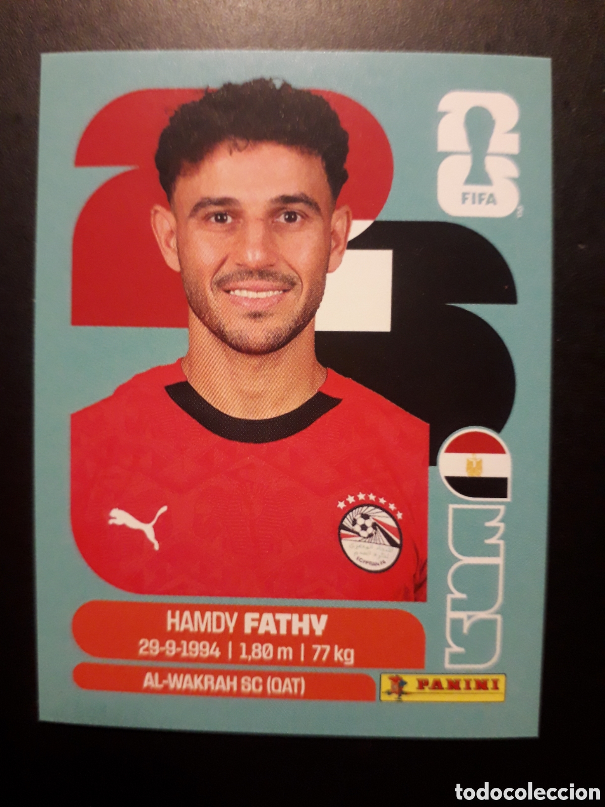 Cromos de f&uacute;tbol: FATHY EGIPTO EGY 12 MUNDIAL F&Uacute;TBOL 2026 FIFA WORLD CUP PANINI SIN PEGAR PEDIDO M&Iacute;NIMO 3&euro;