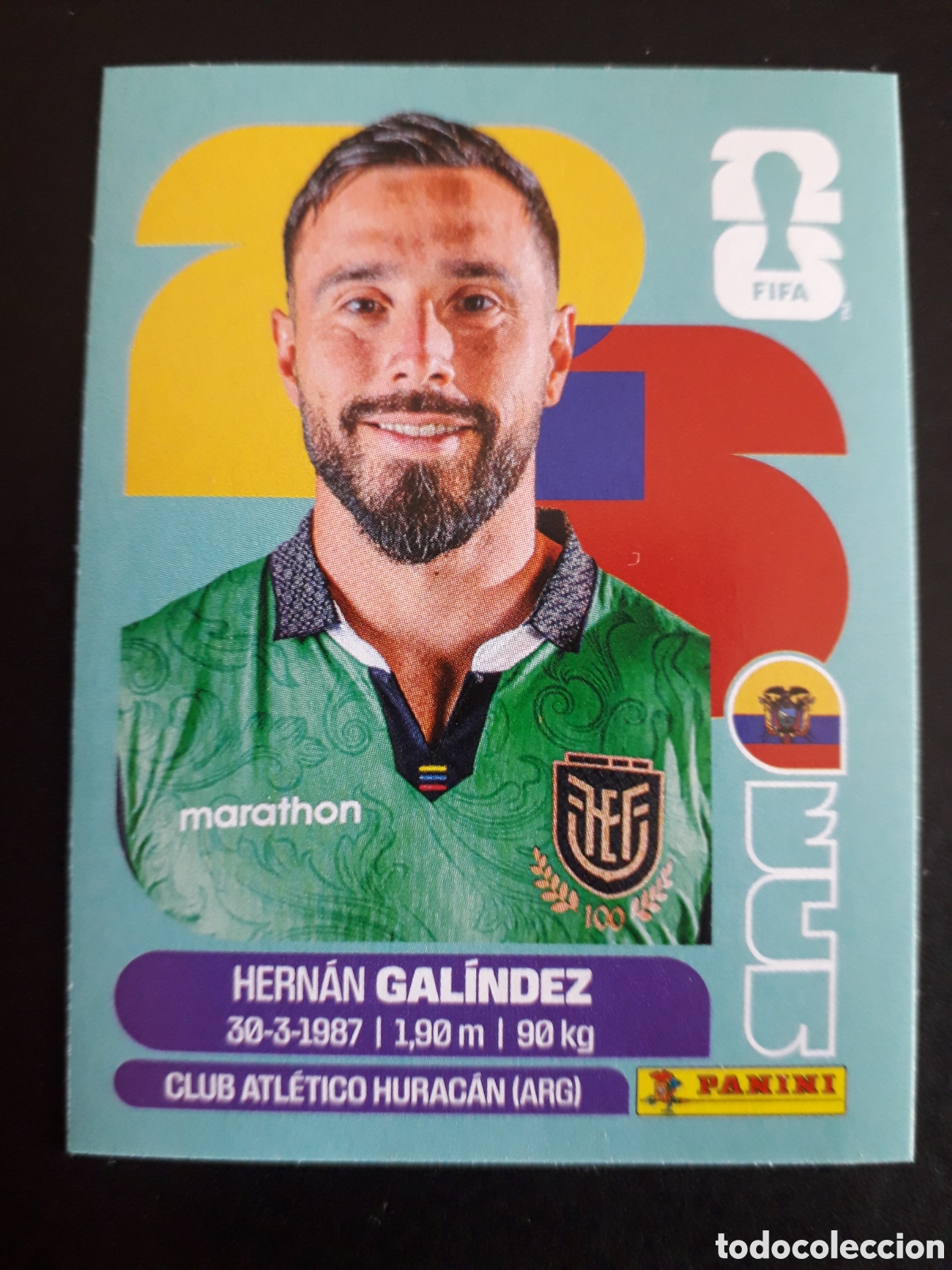 Cromos de f&uacute;tbol: GAL&Iacute;NDEZ ECUADOR ECU 2 MUNDIAL F&Uacute;TBOL 2026 FIFA WORLD CUP PANINI SIN PEGAR PEDIDO M&Iacute;NIMO 3&euro;
