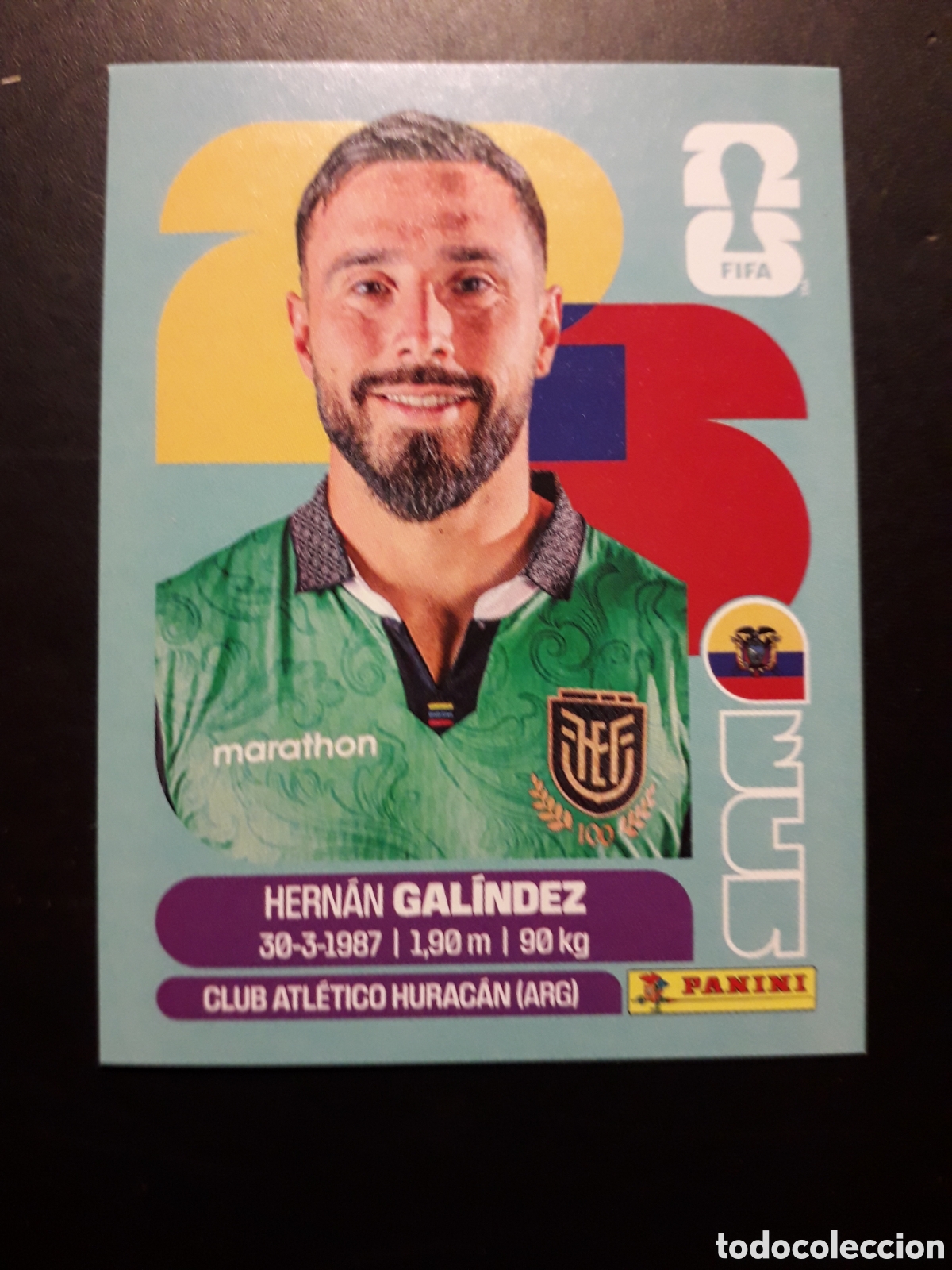 Cromos de f&uacute;tbol: GAL&Iacute;NDEZ ECUADOR ECU 2 MUNDIAL F&Uacute;TBOL 2026 FIFA WORLD CUP PANINI SIN PEGAR PEDIDO M&Iacute;NIMO 3&euro;