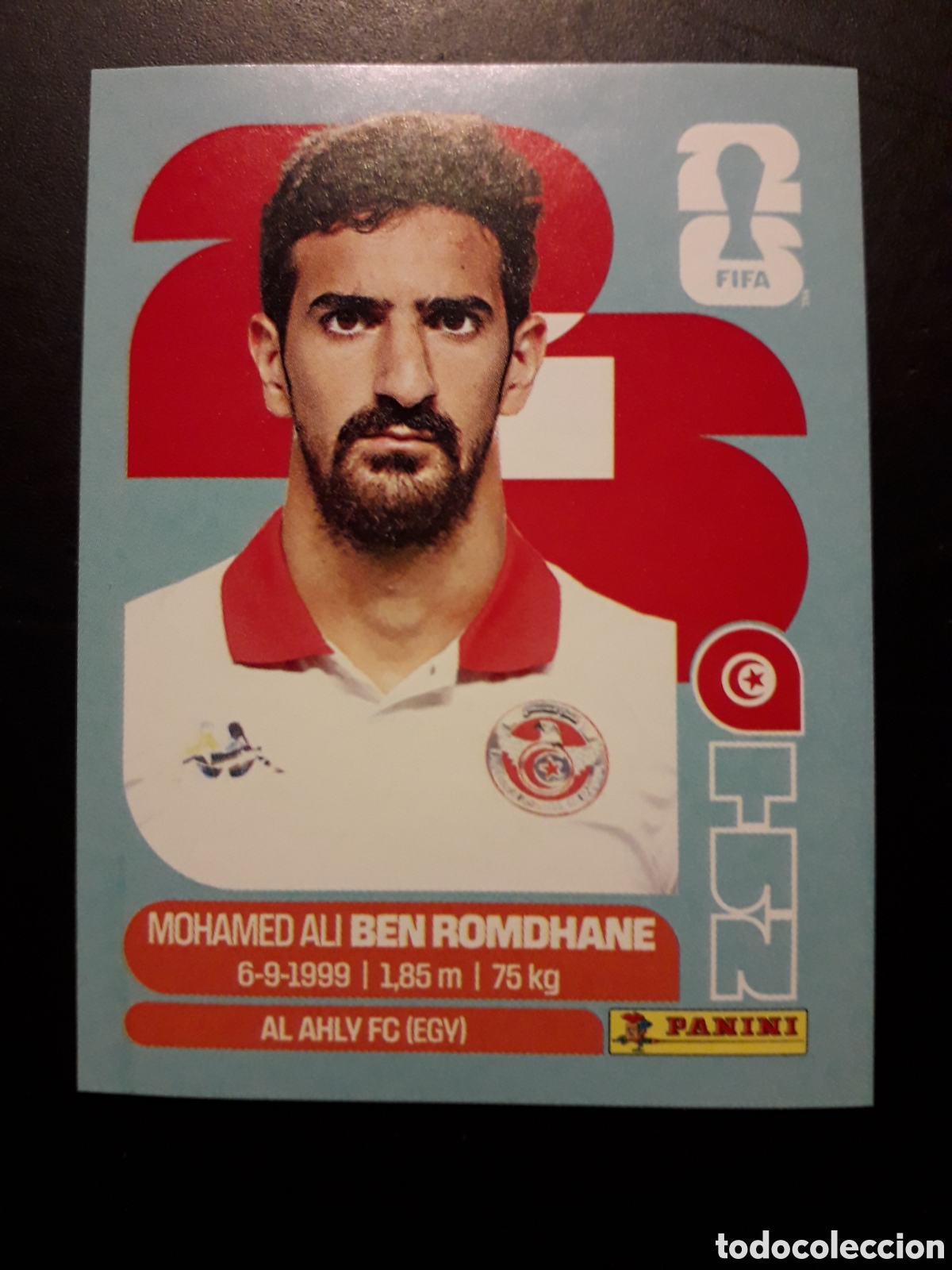 Cromos de f&uacute;tbol: BEN ROMDHANE T&Uacute;NEZ TUN 12 MUNDIAL F&Uacute;TBOL 2026 FIFA WORLD CUP PANINI SIN PEGAR PEDIDO M&Iacute;NIMO 3&euro;.