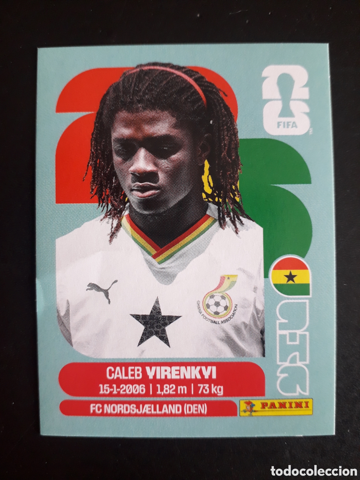 Cromos de f&uacute;tbol: YIRENKYI GHANA GHA 8 MUNDIAL F&Uacute;TBOL 2026 FIFA WORLD CUP PANINI SIN PEGAR PEDIDO M&Iacute;NIMO 3&euro;.