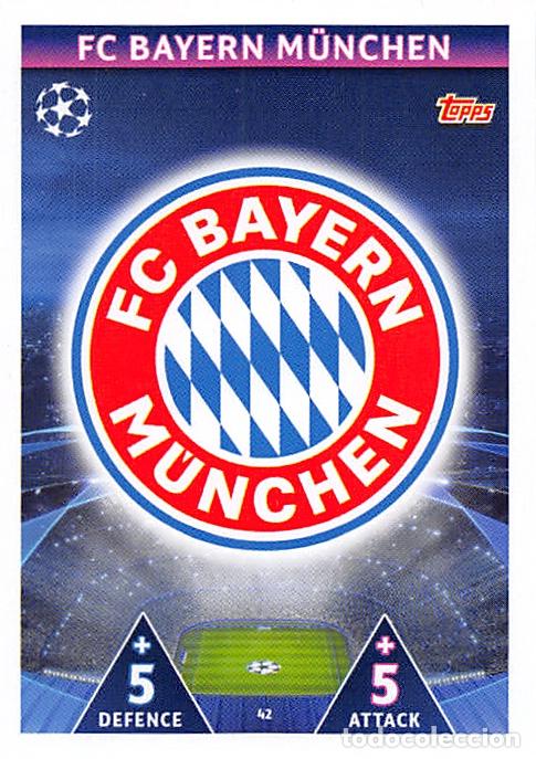 Cartes &agrave; collectionner de Football: TOPPS MATCH ATTAX UCL (EDICION INDIA) 18/19 2018/2019 #42 ESCUDO (BAYERN MUNCHEN)