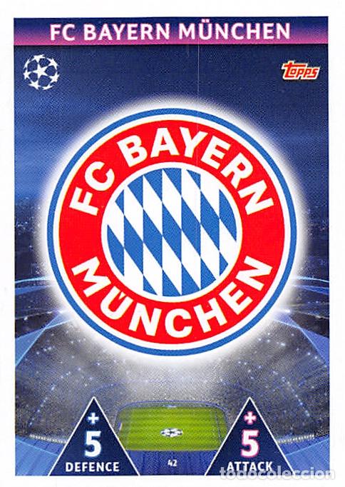 Cartes &agrave; collectionner de Football: TOPPS MATCH ATTAX UCL (EDICION INDIA) 18/19 2018/2019 #42 ESCUDO (BAYERN MUNCHEN)