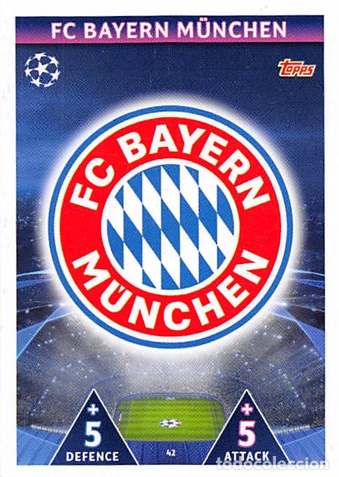 Cartes &agrave; collectionner de Football: TOPPS MATCH ATTAX UCL (EDICION INDIA) 18/19 2018/2019 #42 ESCUDO (BAYERN MUNCHEN)