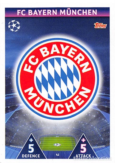 Cartes &agrave; collectionner de Football: TOPPS MATCH ATTAX UCL (EDICION INDIA) 18/19 2018/2019 #42 ESCUDO (BAYERN MUNCHEN)