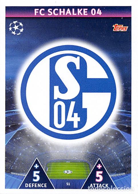 Cromos de Futebol: TOPPS MATCH ATTAX UCL (EDICION INDIA) 18/19 2018/2019 #51 ESCUDO (FC SCHALKE 04)