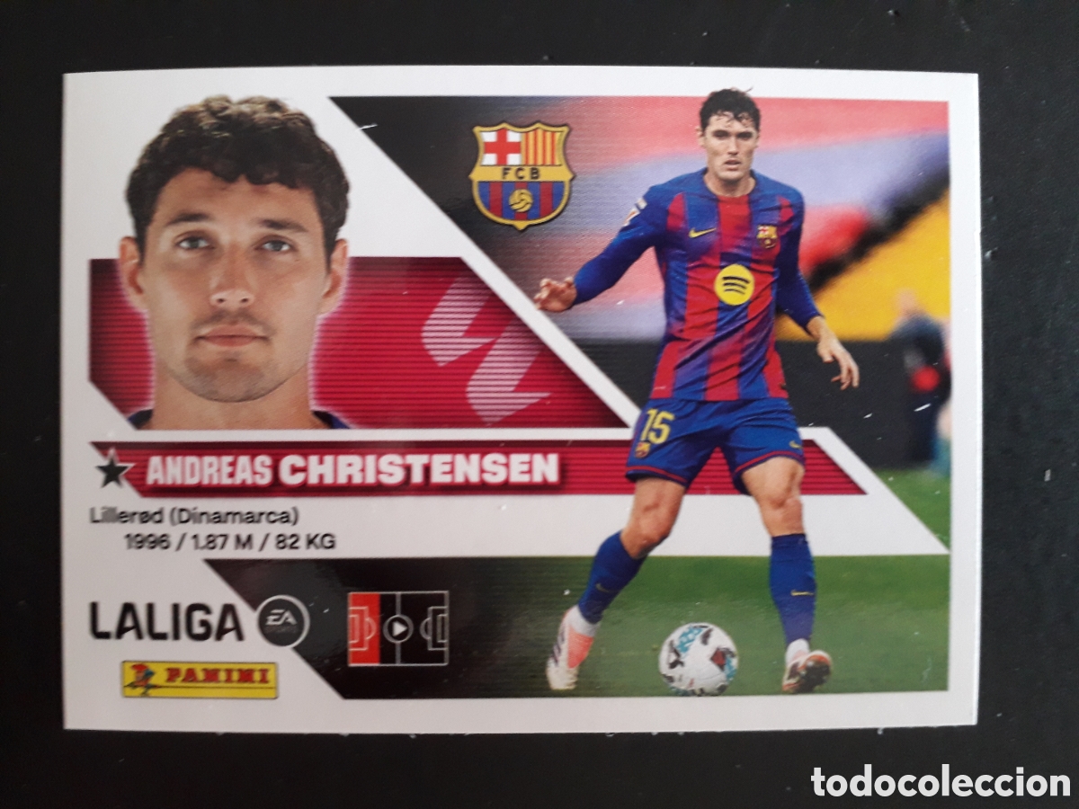 Cromos de f&uacute;tbol: CHRISTENSEN FC BARCELONA N&deg; 6B ED ESTE 2026 2027 26 27 SIN PEGAR PEDIDO M&Iacute;NIMO 3&euro;