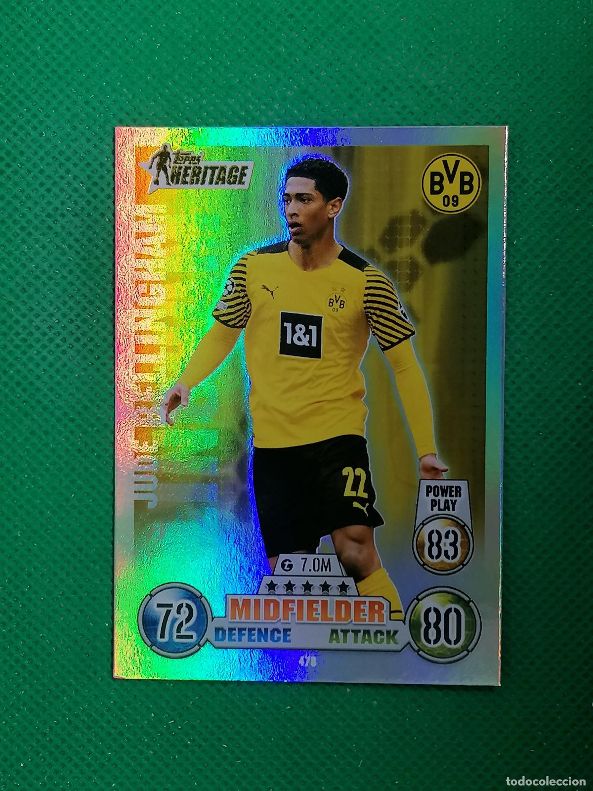 Cromos de f&uacute;tbol: 478 JUDE BELLINGHAM BORUSSIA DORTMUND HERITAGE ⚽ TOPPS MATCH ATTAX CHAMPIONS 2021 2022 21 22 ⚽