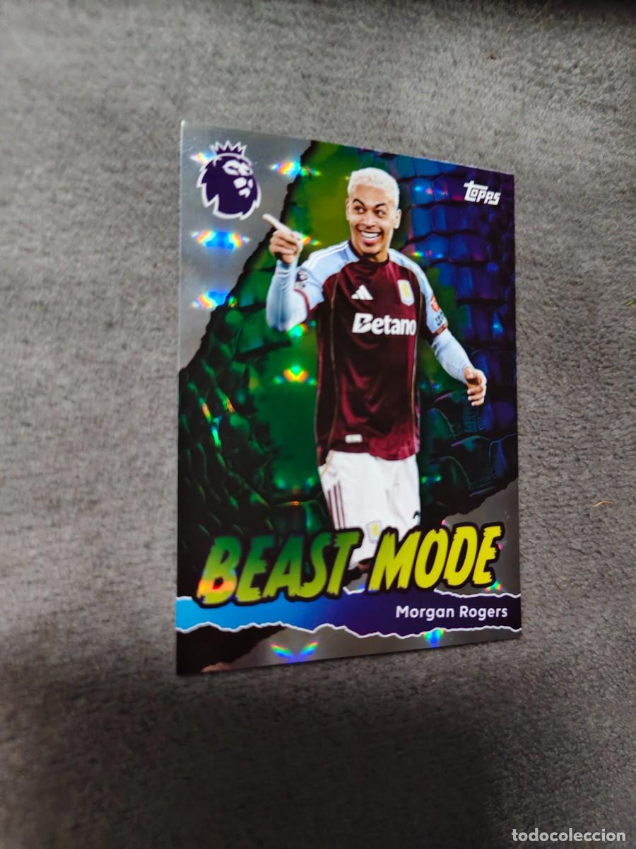 Cromos de f&uacute;tbol: 422 PREMIER LEAGUE 2025 26 MORGAN ROGERS ASTON VILLA BEAST MODE TOPPS 25 2026 TRADING CARDS AAL