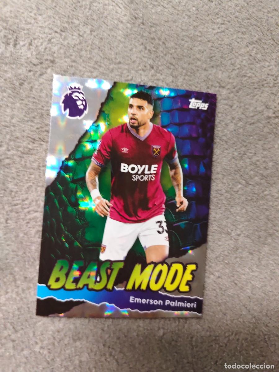 Cromos de f&uacute;tbol: 437 PREMIER LEAGUE 2025 26 EMERSON PALMIERI WEST HAM BEAST MODE TOPPS 25 2026 TRADING CARDS AAL
