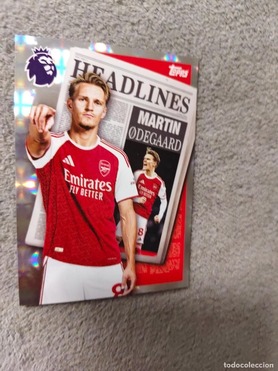 Cromos de f&uacute;tbol: 441 PREMIER LEAGUE 2025 26 MARTIN &Oslash;DEGAARD ARSENAL HEADLINES TOPPS 25 2026 TRADING CARDS AAL