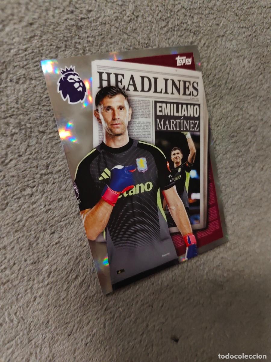 Cromos de f&uacute;tbol: 442 PREMIER LEAGUE 2025 26 EMILIANO MART&Iacute;NEZ ASTON VILLA HEADLINES TOPPS 25 2026 TRADING CARDS AAL