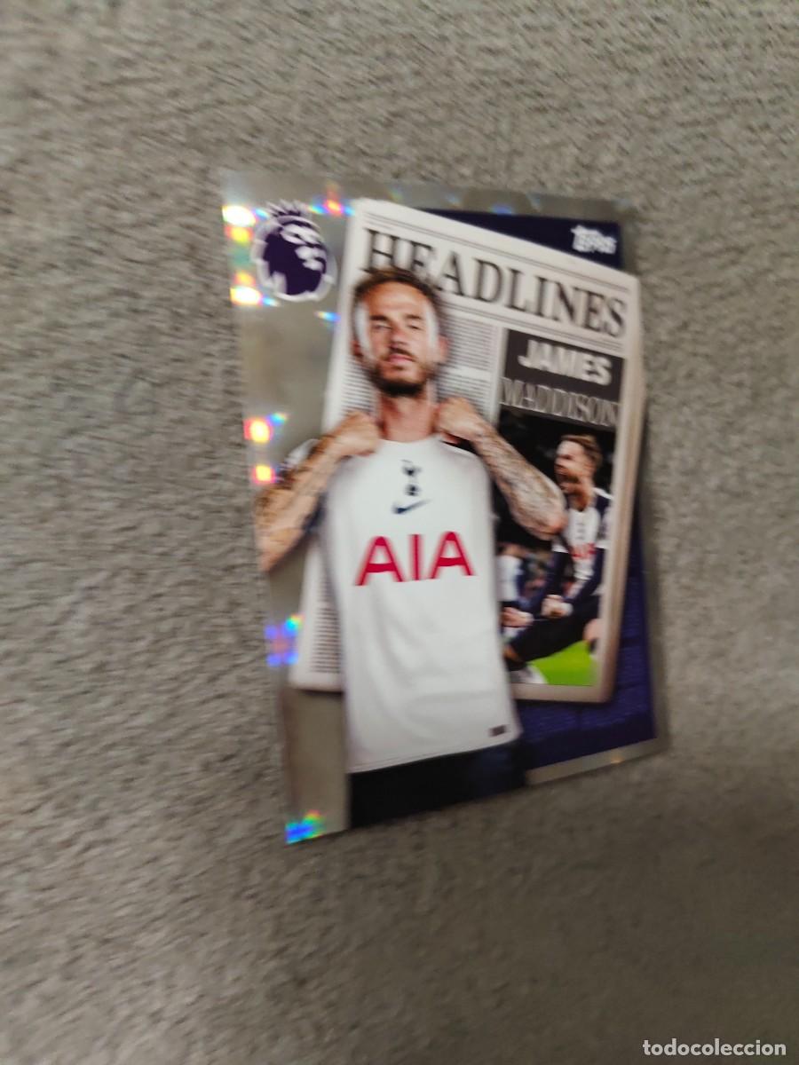 Cromos de f&uacute;tbol: 450 PREMIER LEAGUE 2025 26 JAMES MADDISON TOTTENHAM HEADLINES TOPPS 25 2026 TRADING CARDS AAL