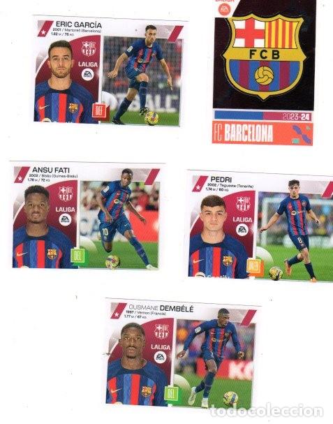 Cromos de f&uacute;tbol: LIGA 2023-24 *** FC BARCELONA **** COLECCI&Oacute;N OFICIAL PANINI **** LOTE 5 CROMOS