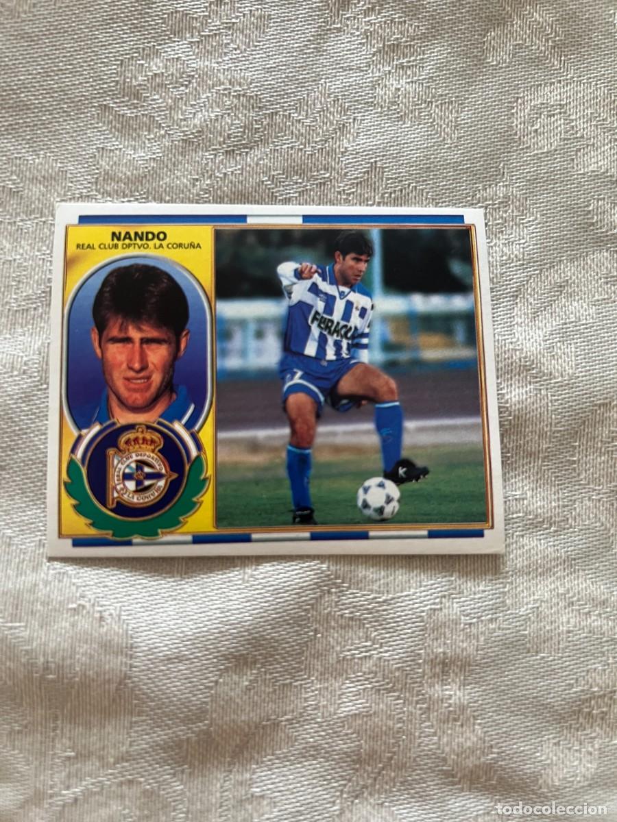 Cromos de f&uacute;tbol: NANDO DEPORTIVO LA CORU&Ntilde;A SIN PEGAR EDICIONES ESTE 1996-97