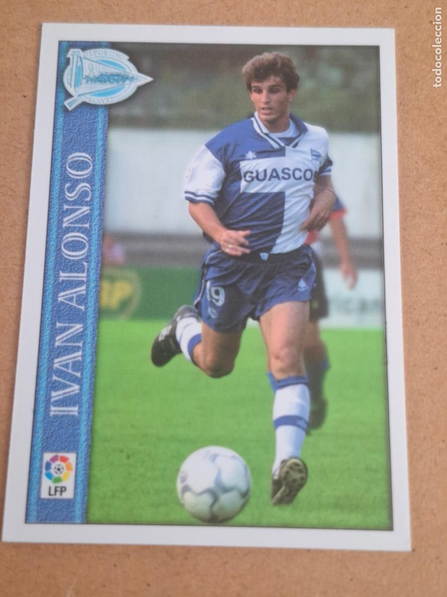 Fu&szlig;ball-Sticker: MUNDICROMO 2000 2001 00 01 - 123 IV&Aacute;N ALONSO ( ERROR ) - DPTVO. ALAV&Eacute;S