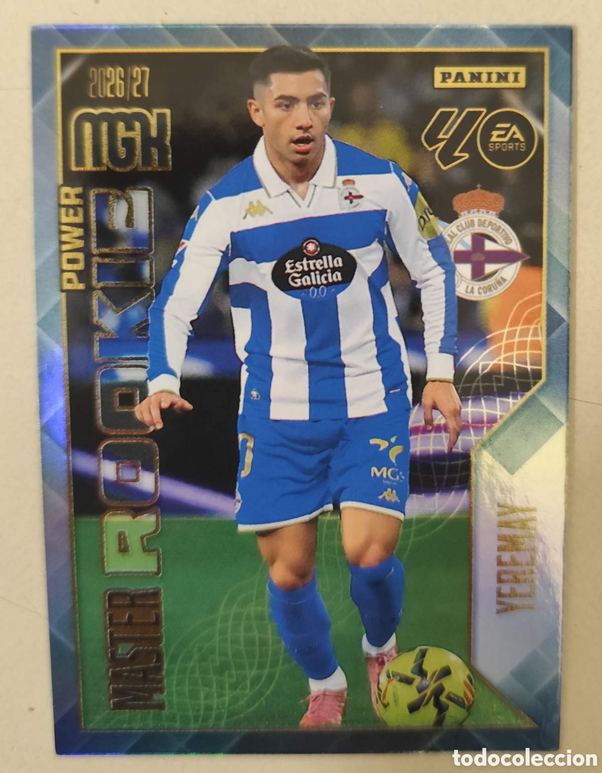 Figurine di Calcio: MEGACRACKS MASTER ROOKIE POWER 2026 2027 423 P YEREMAY 26 27