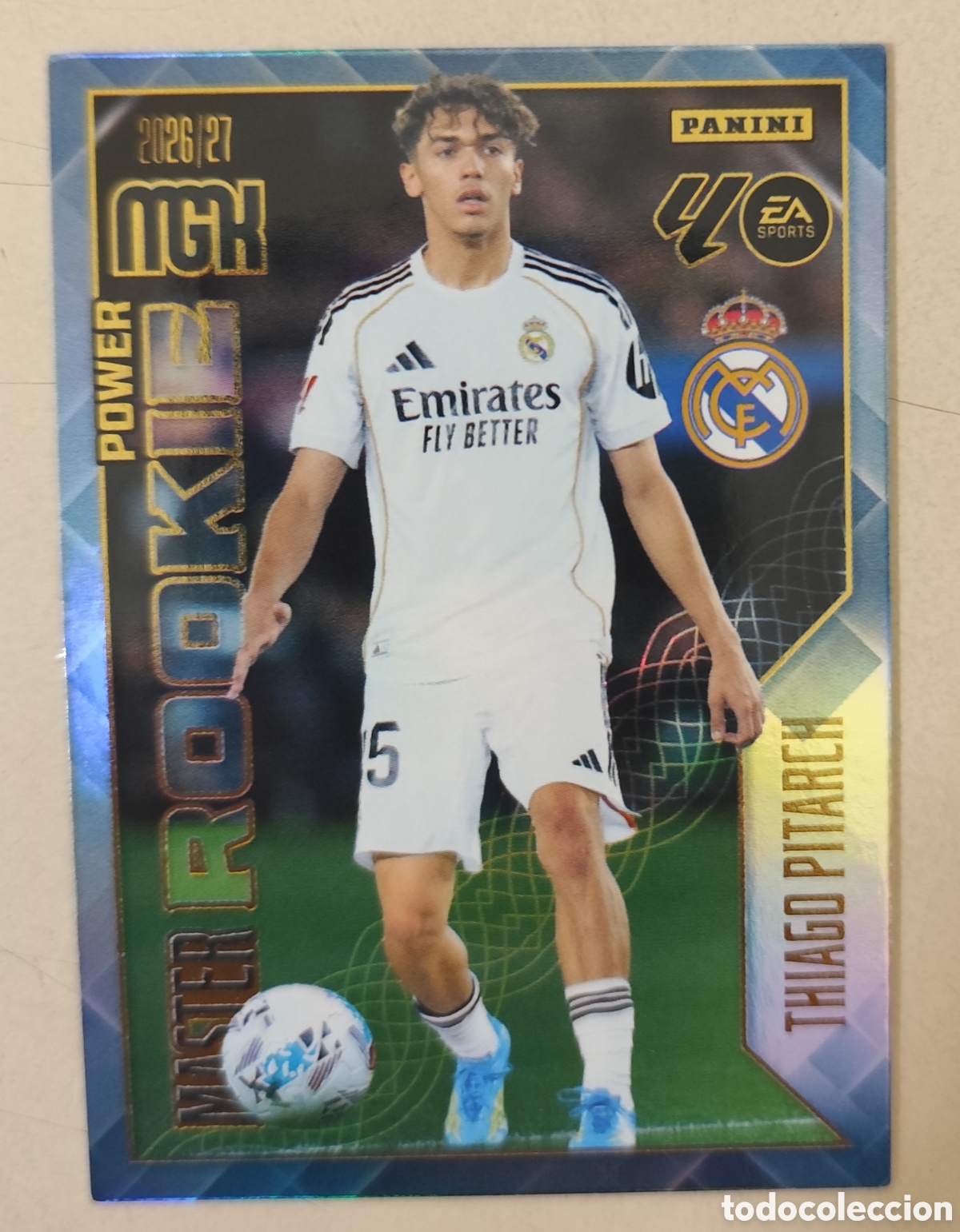 Cromos de f&uacute;tbol: MEGACRACKS MASTER ROOKIE POWER 2026 2027 419 P THIAGO PITARCH 26 27