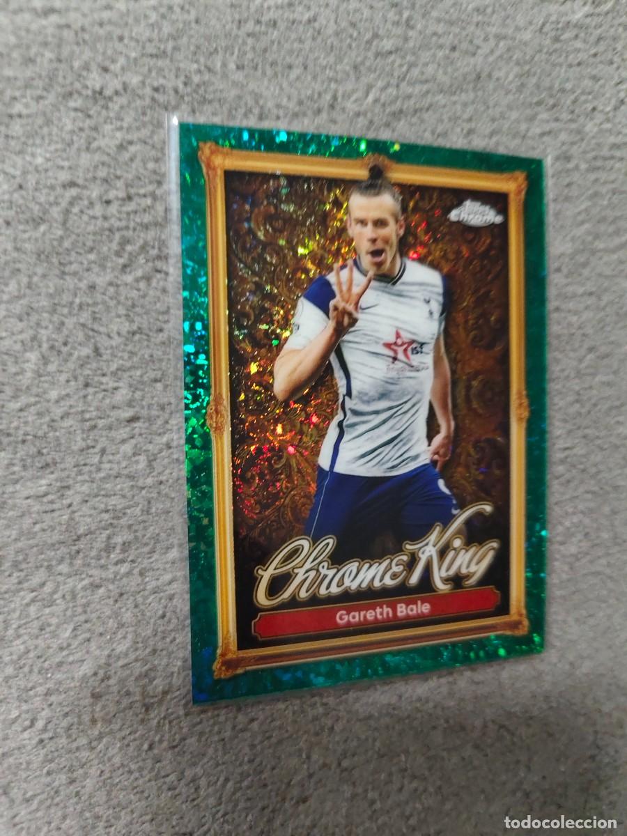 Cromos de f&uacute;tbol: CK18 PREMIER LEAGUE 2025 26 GARETH BALE TOTTENHAM CHROME KING TOPPS 25 2026 PARALELA VERDE AAL