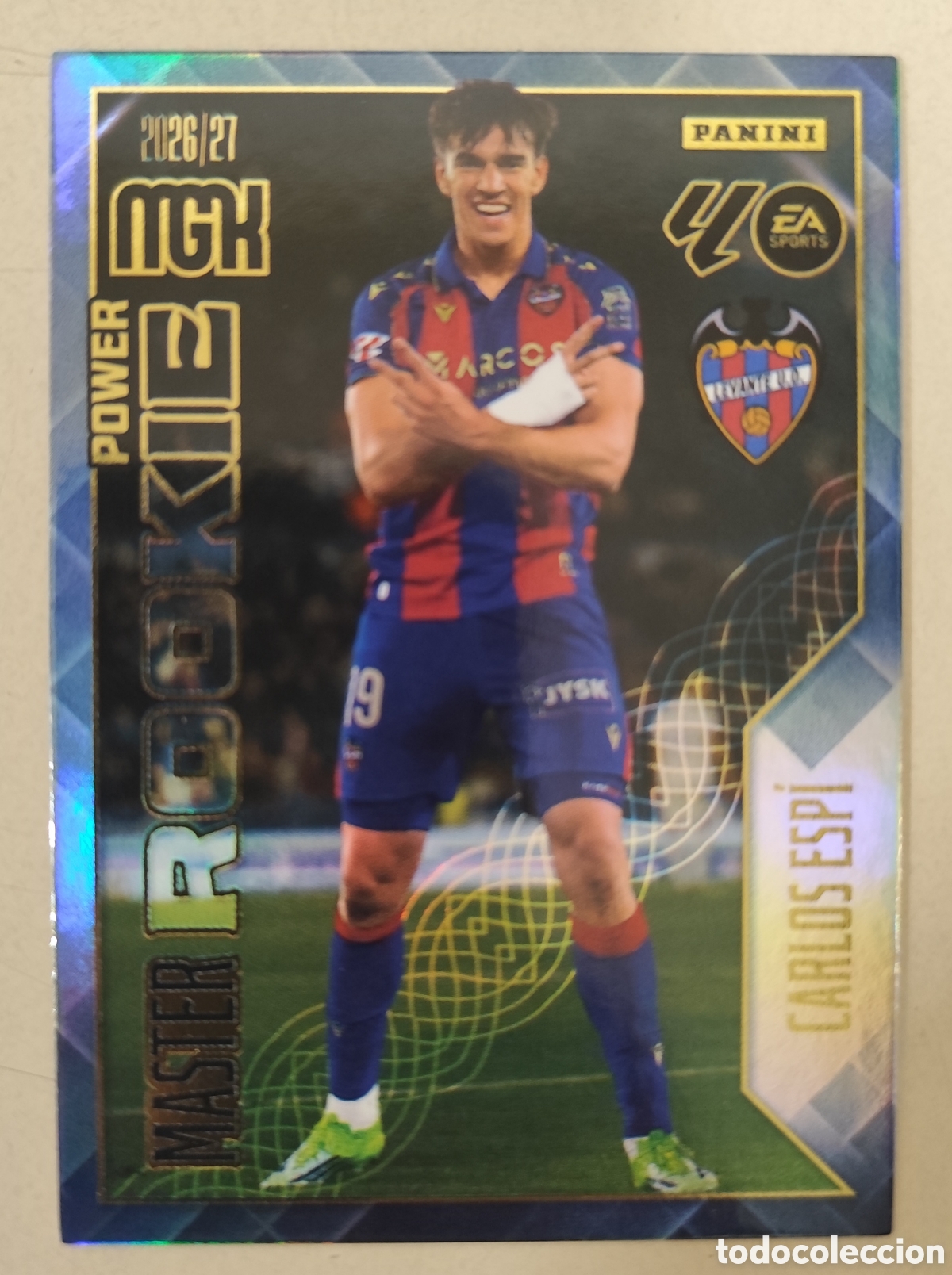 Cromos de f&uacute;tbol: MEGACRACKS MASTER ROOKIE POWER 2026 2027 408 P CARLOS ESPI 26 27