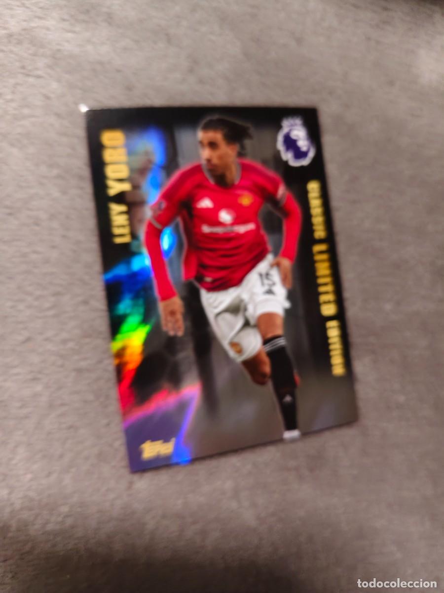 Cartes &agrave; collectionner de Football: LE13 PREMIER LEAGUE 2025 26 LENY YORO MANCHESTER UNITED LIMITED EDITION CLASSIC TOPPS 25 2026 AAL