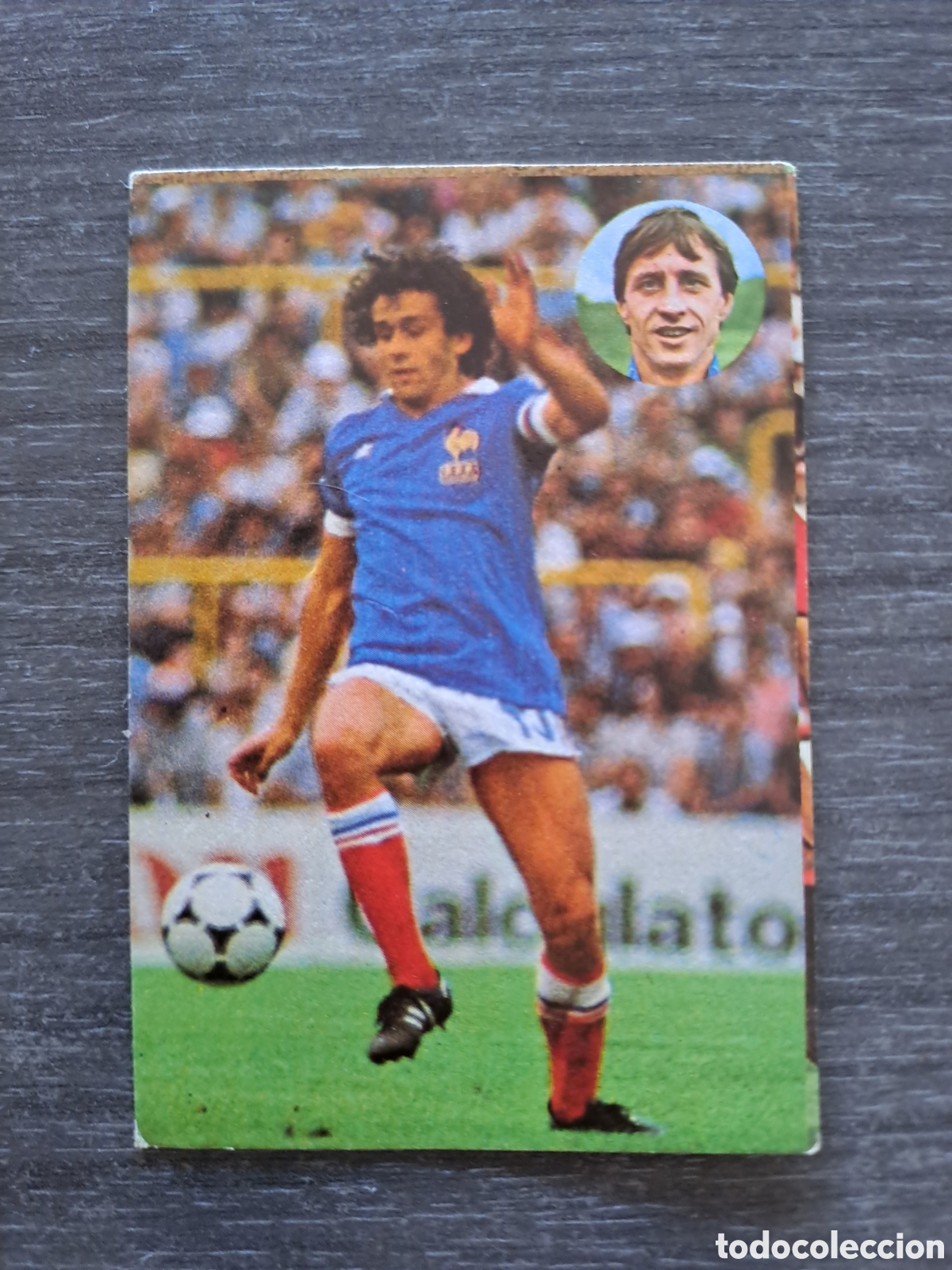 Cromos de Futebol: PLATINI &ndash; LOTE 2 CROMOS &ndash; GEPRODESA 1984 APRENDE A JUGAR AL FUTBOL CON JOHAN CRUYFF