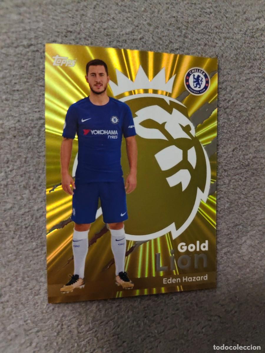 Football Stickers: GL7 PREMIER LEAGUE 2025 26 EDEN HAZARD CHELSEA GOLD LION TOPPS 25 2026 AAL
