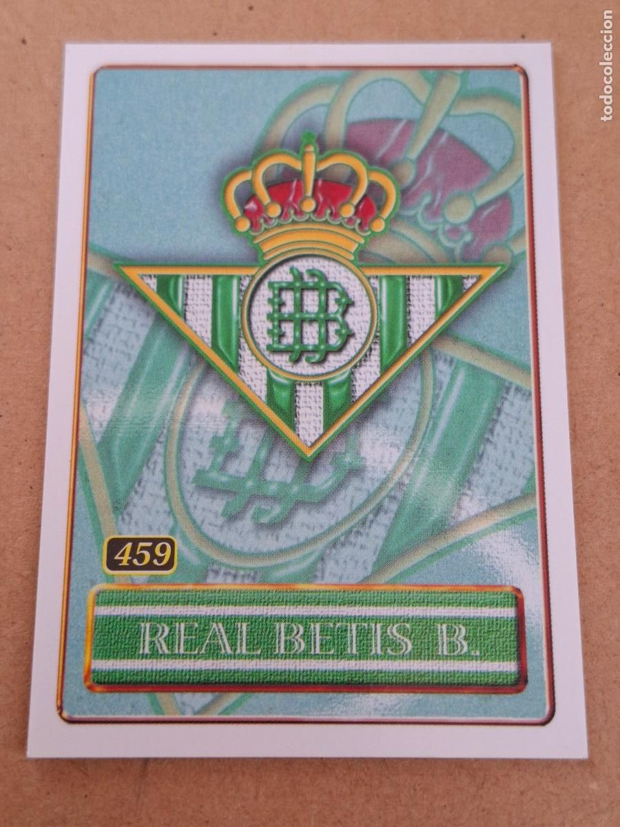 Cromos de f&uacute;tbol: MUNDICROMO 2000 2001 00 01 - 459 ESCUDO / RUIZ DE LOPERA - REAL BETIS