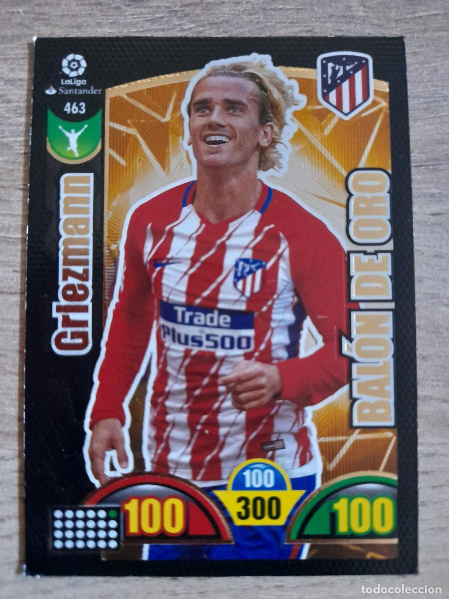 Cromos de f&uacute;tbol: CARTA BAL&Oacute;N DE ORO DE GRIEZMANN, DE ADRENALYN XL 2017-18 17 18.