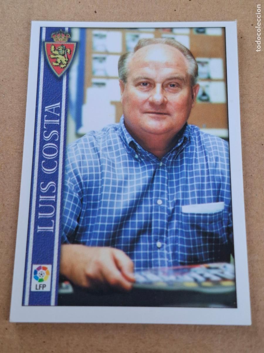 Cromos de Futebol: MUNDICROMO 2000 2001 00 01 - 543 LUIS COSTA - REAL ZARAGOZA