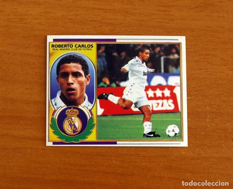 Cromos de f&uacute;tbol: Real Madrid - Roberto Carlos - Versi&oacute;n - Ediciones Este Liga 1996-1997, 96-97 - Nunca Pegado